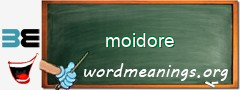 WordMeaning blackboard for moidore